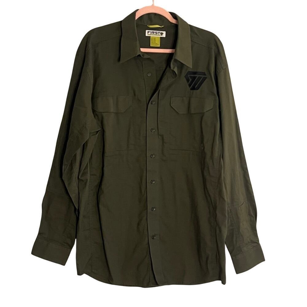 First Tactical‎ Men's Long-Sleeve Shirt Large Green